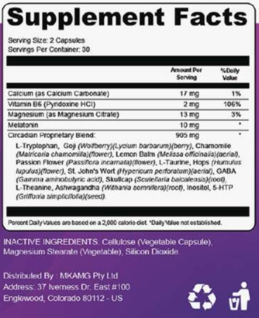 circadiyin ingredients