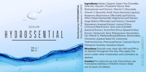 hydrossential ingredients list 