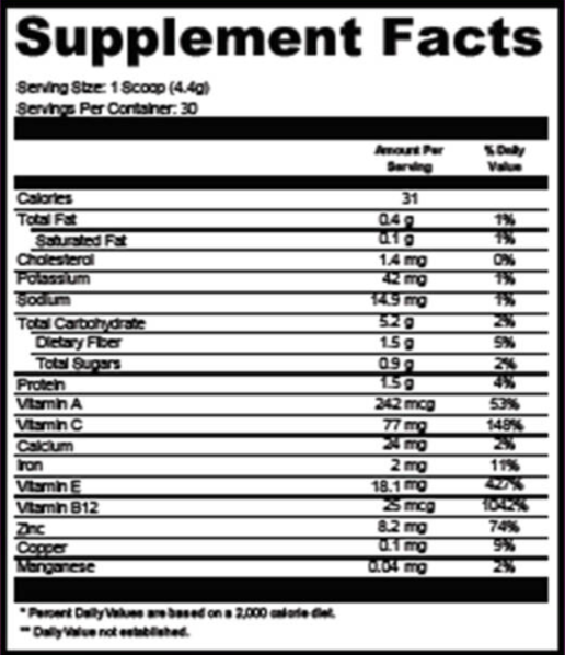 floralite ingredients