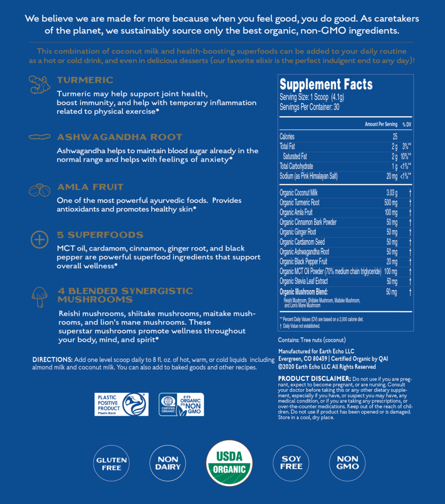 golden superfood bliss ingredients