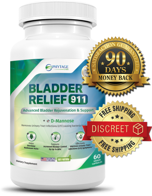 Bladder Relief 911 single bottle with 90 days money back guarantee