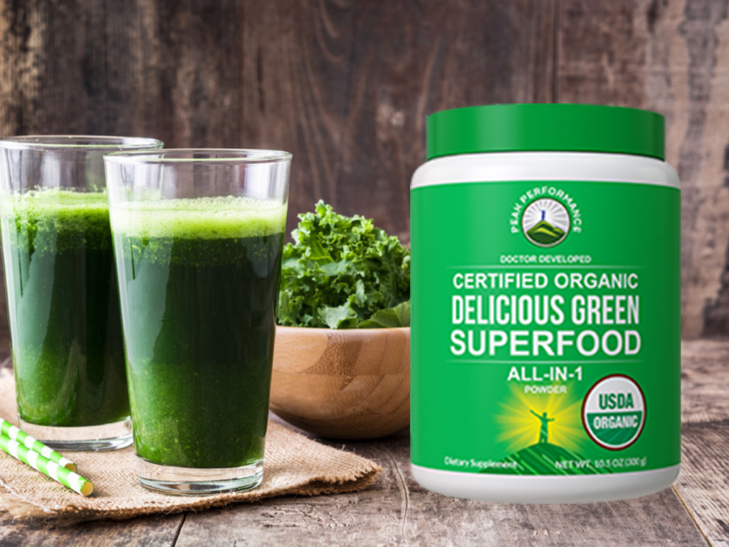 Organic Delicious Greens Superfood Powder supplement