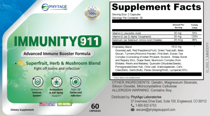 immunity 911 ingredients