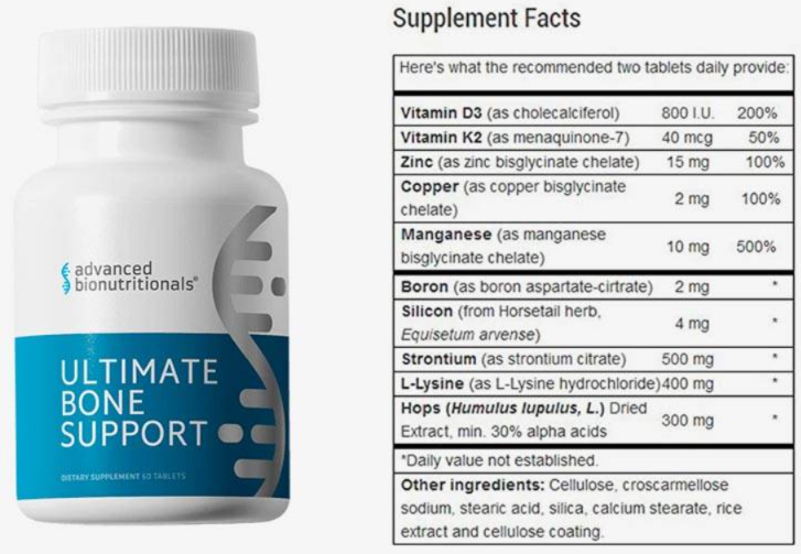 advanced bionutritionals ultimate bone support reviews