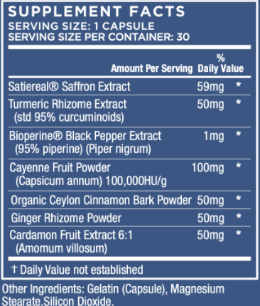 Clarity Naturals Genetic Peak Supplement Facts