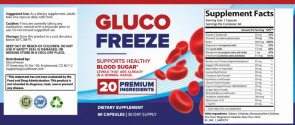 GlucoFreeze supplement