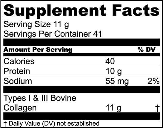 Livewell Collagen Peptides Ingredients