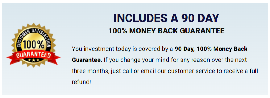tupitea 90 days money back guarantee