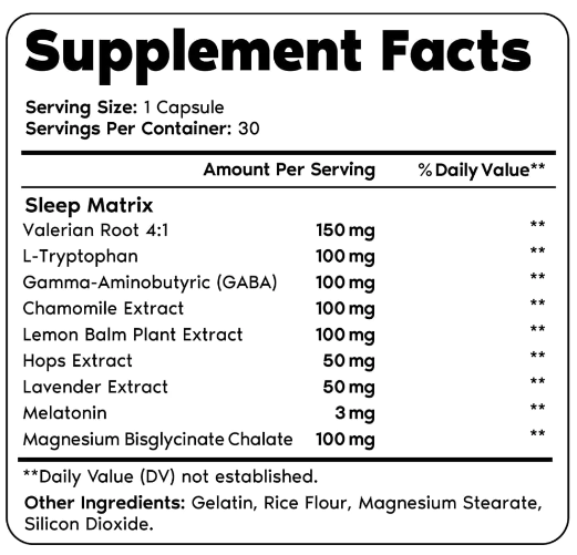 PrimalHarvest Primal Sleep Ingredients