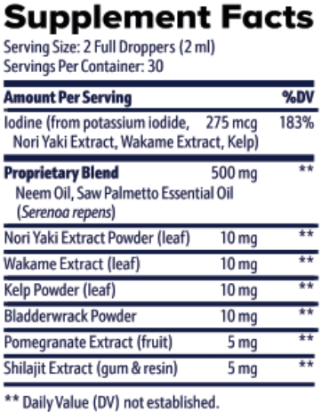 Prostadine Supplement Facts