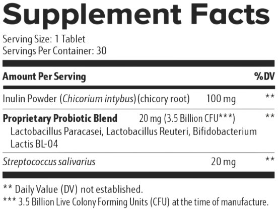 ProDentim Supplement Facts