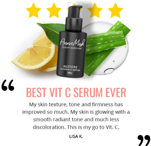 AnnieMak Restore Vitamin C Serum Customer Reviews