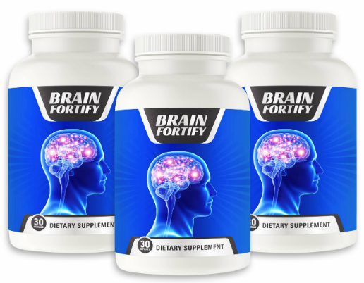 Brain Fortify Reviews - 3 bottles of dietary supplement