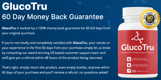 Money Back Guarantee of GlucoTru Supplement