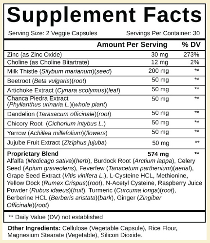Liver Support Plus Ingredients