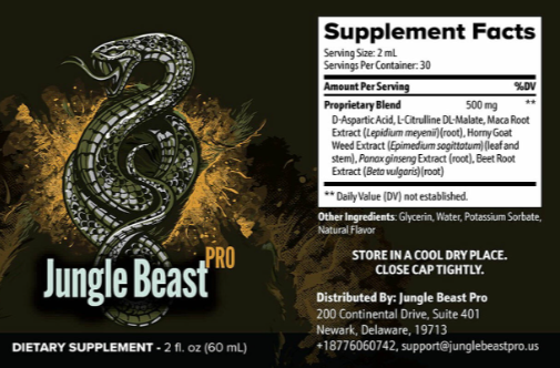 Jungle Beast Pro Supplement