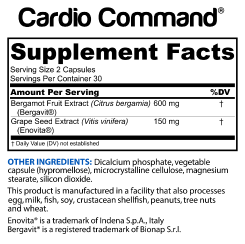 Cardio Command Ingredients