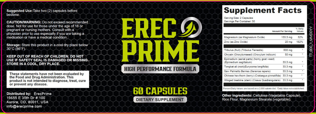 ErecPrime Ingredients