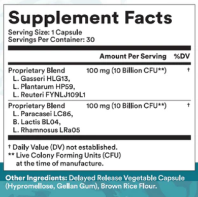 FloraThin supplement facts