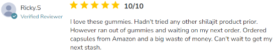 Organifi Shilajit Gummies Customer Reviews