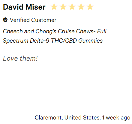 Cheech and Chong's Cruise Chews Customer Reviews