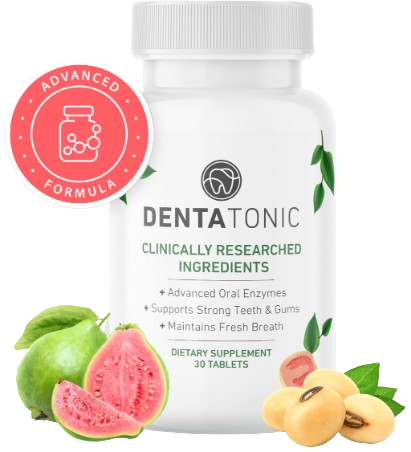 DentaTonic single bottle with ingredients