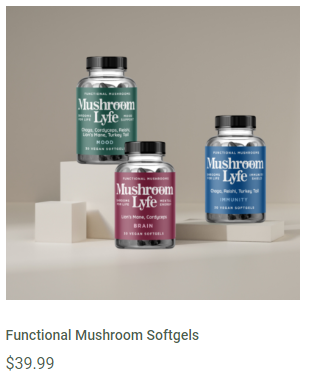 Functional Mushroom Softgels