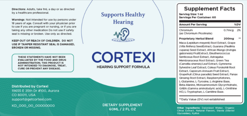 Cortexi supplement facts