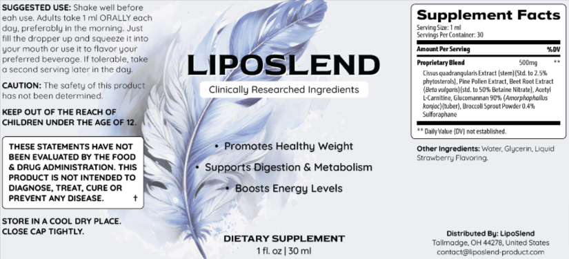 LipoSlend Ingredients