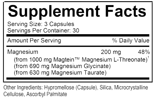 Natural Stacks MagTech Supplement Facts