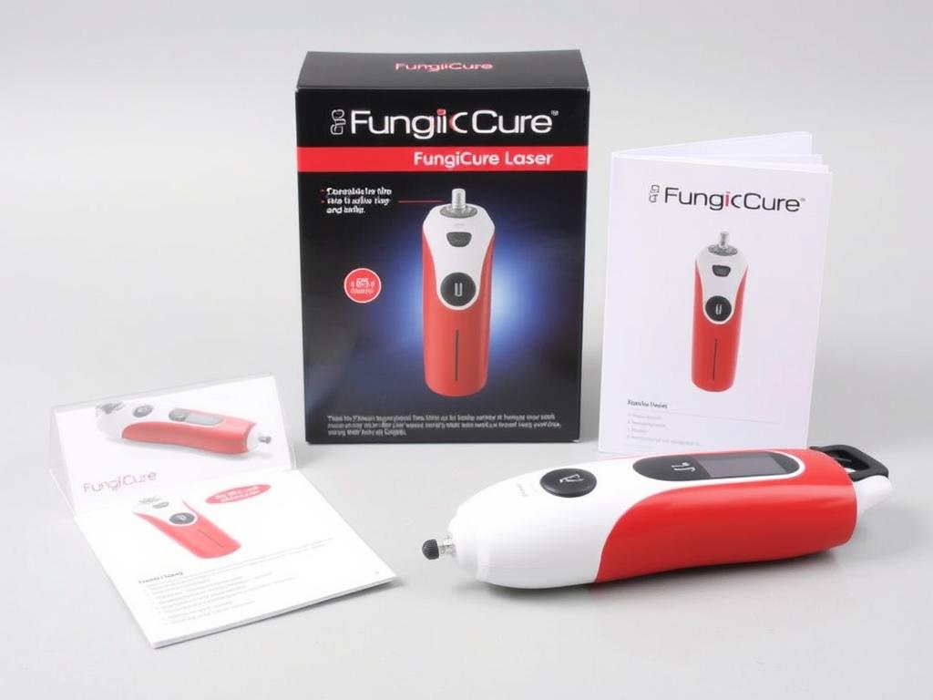 FungiCure Laser device treating toenail fungus FungiCure Laser device treating toenail fungus